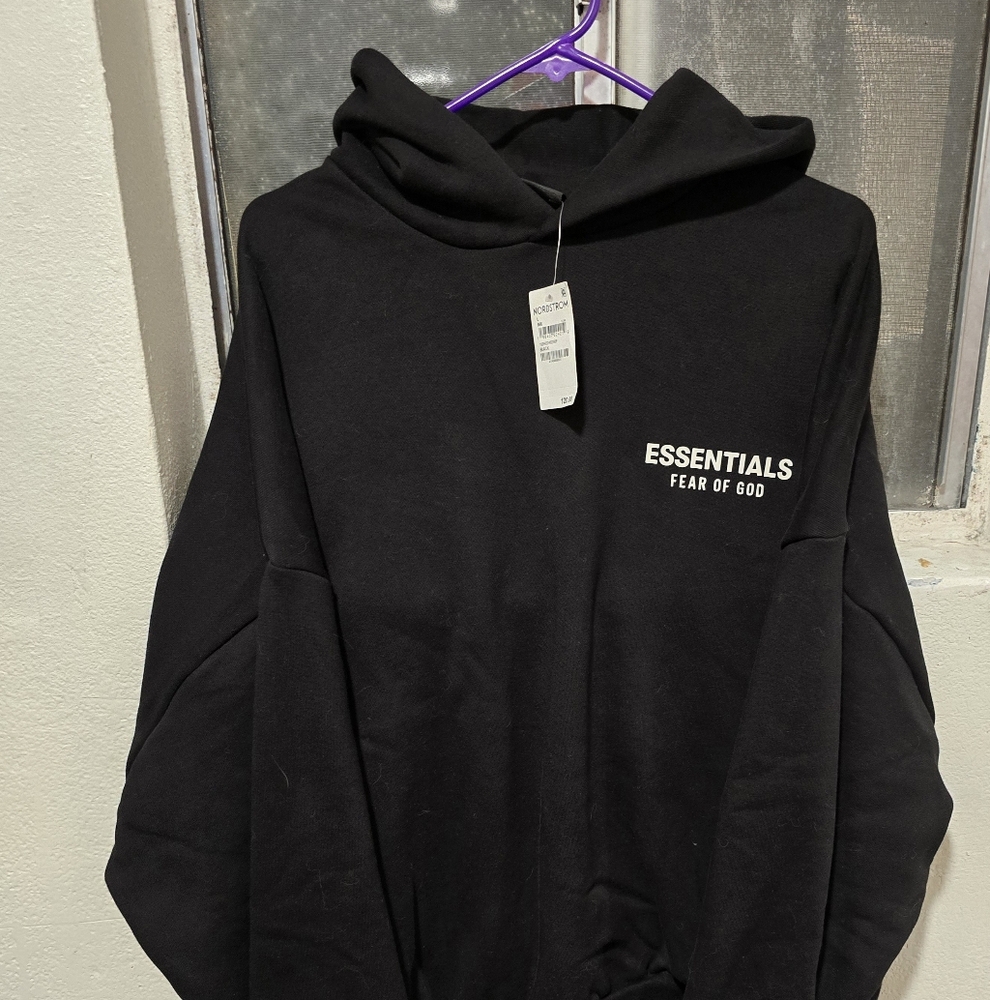 Fear of God Essentials Black Hoodie